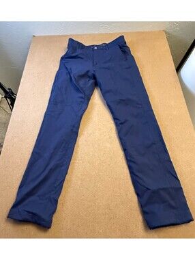 Gerry Men's Venture Fleece Lined Hiking Tech Pants Navy Blue 30x34 Stretch